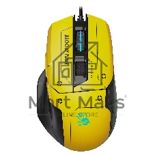 Мышь проводная A4Tech Bloody W70 Max желтый/черный, 10000 dpi, USB, кнопки - 9