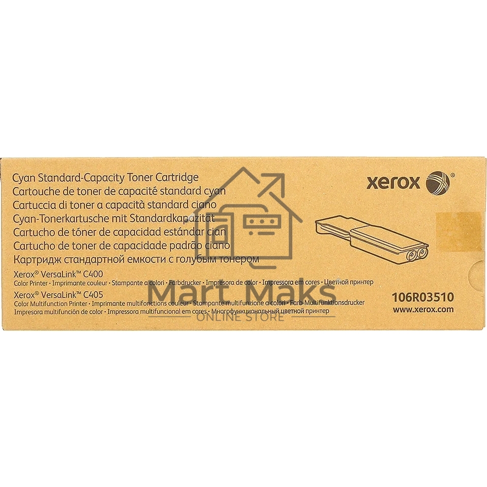 Картридж лазерный Xerox 106R03510 голубой для Xerox Versalink C400/C405 (2500стр.)(channels)