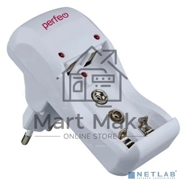 Зарядное устройство Perfeo PF_B4035 PF-VN-210 Ni-MH/CD, 220V, 2 слота, AA/AAA/9V, таймер