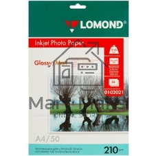 Фотобумага Lomond 0102021 A4/210г/м2/50л./белый глянцевое/матовое для струйной печати
