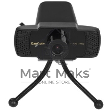 Веб-камера ExeGate BusinessPro C922 FullHD 1920x1080, 30 кадр/с, USB Type-A, микрофон (шумоподавление), универсальное крепление, штатив в комплекте