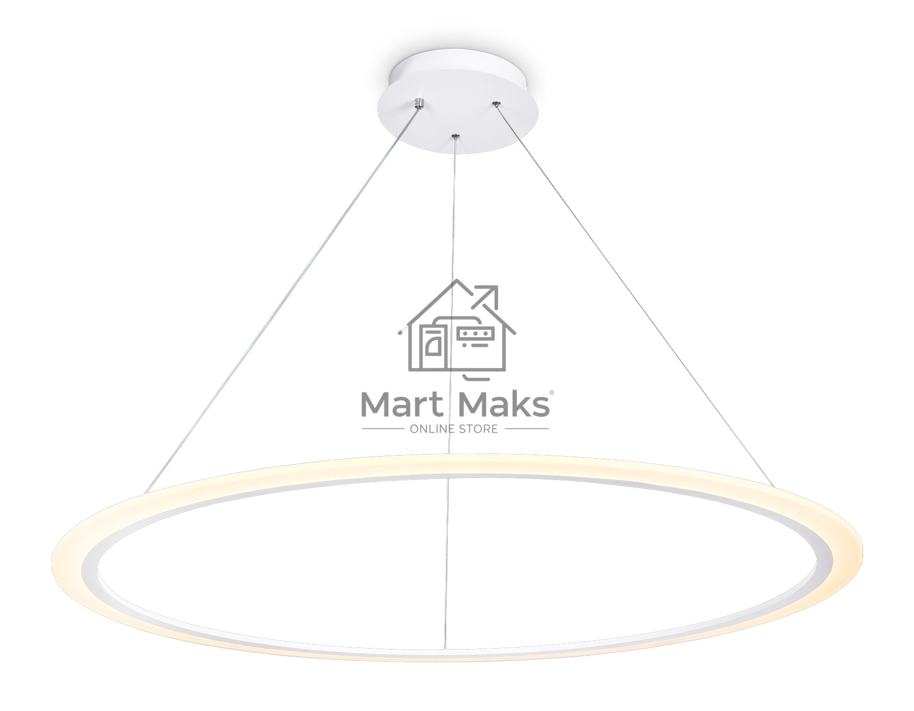 Светильник Ambrella light FA4351 WH белый 90W 3000K/4200K/6400K D960*770 (ПДУ РАДИО 2.4G)