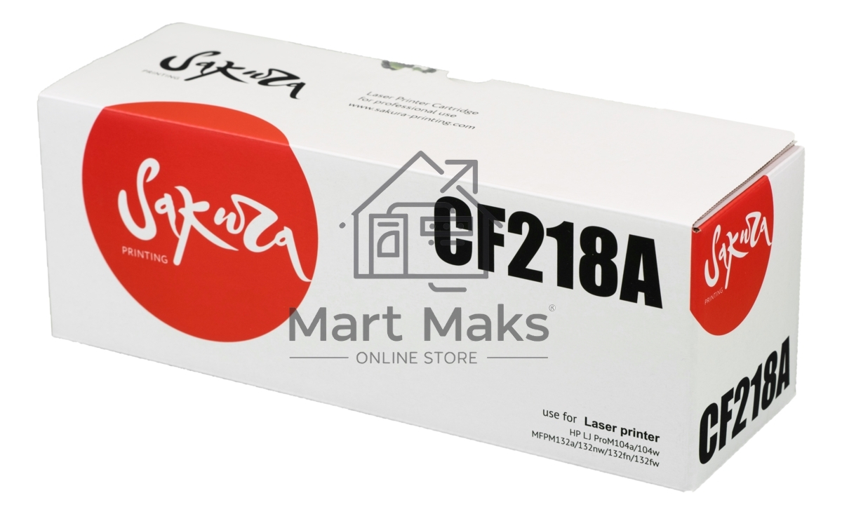 Картридж лазерный Sakura CF218A для HP LJ Pro m104a/ m104w/ m132a/ m132fn/ m132fw/ m132nw, черный, 1 400 к.