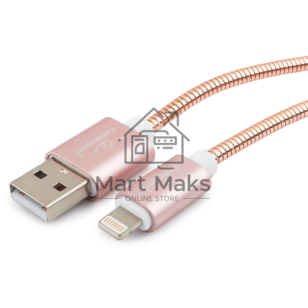 Кабель Cablexpert для Apple CC-G-APUSB02Cu-1.8M, AM/Lightning, серия Gold, длина 1.8м, золото, блистер
