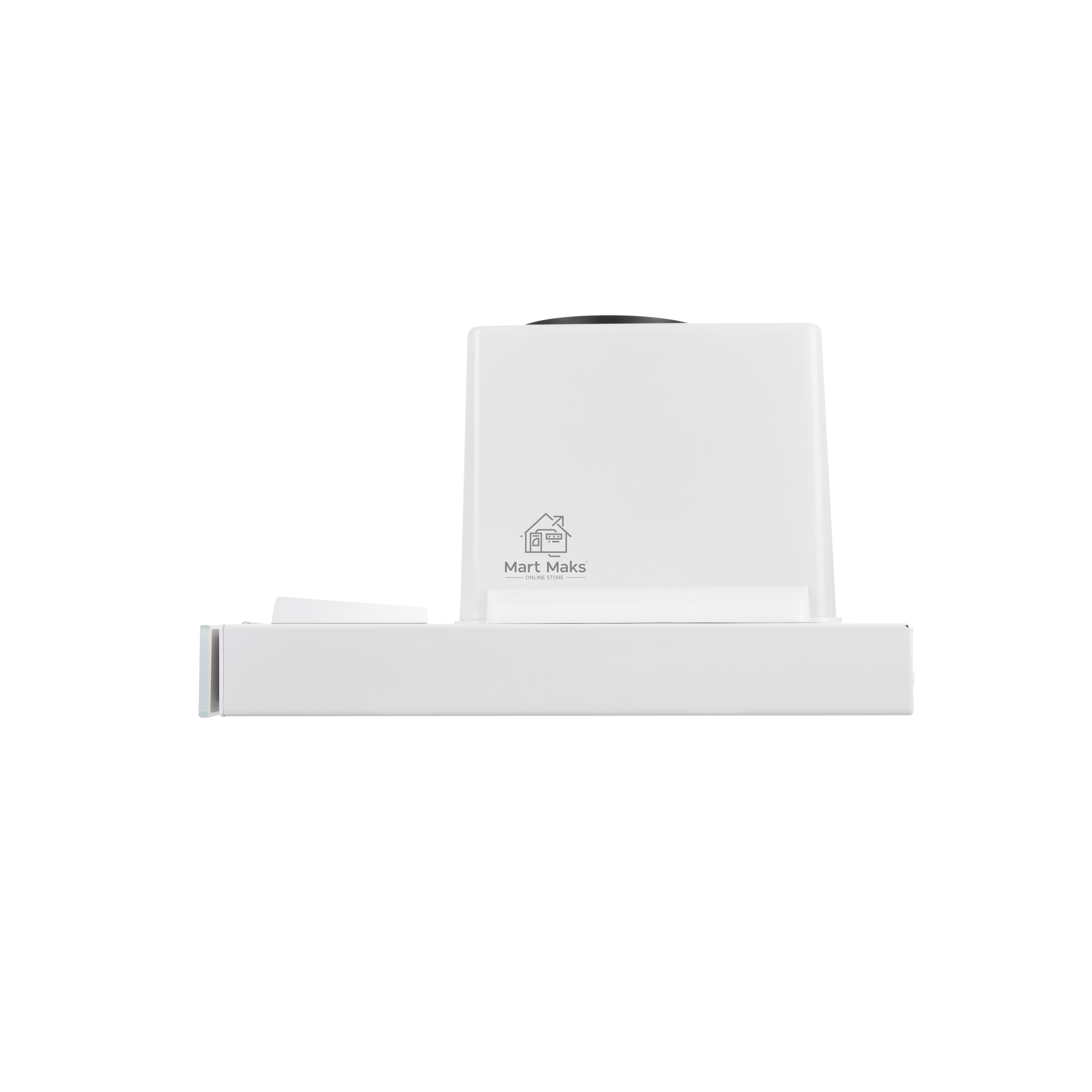 Вытяжка встраиваемая Maunfeld Ouse Touch Glass 60 белый, 60 см, 750 куб. м/ч, 48 дБ