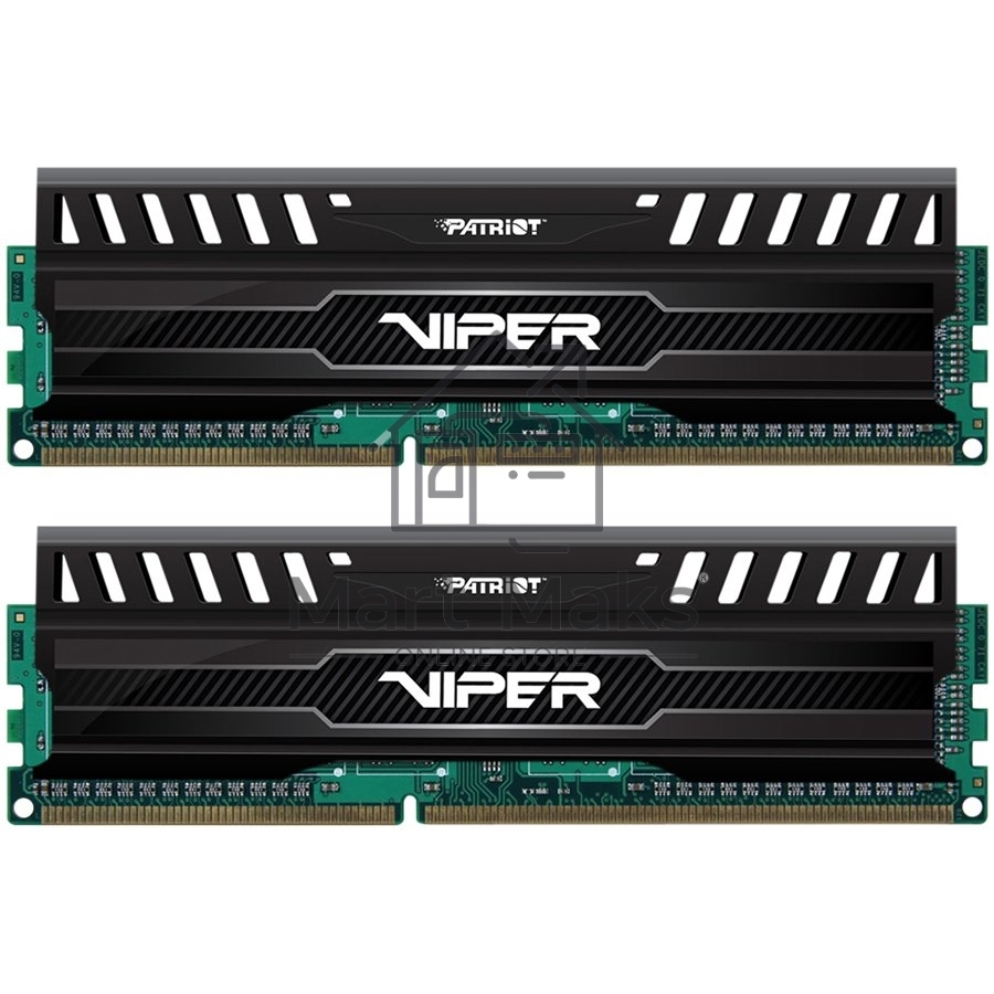 Оперативная память Patriot Viper 3, DDR3, 16GB (2x8 GB), 1866 MHz, CL10, DIMM, радиатор, черный