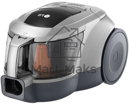 Пылесос LG VC5420NNTS серебристый/черный, 380/2000 Вт, уборка сухая, пылесборник контейнер 1.3 л