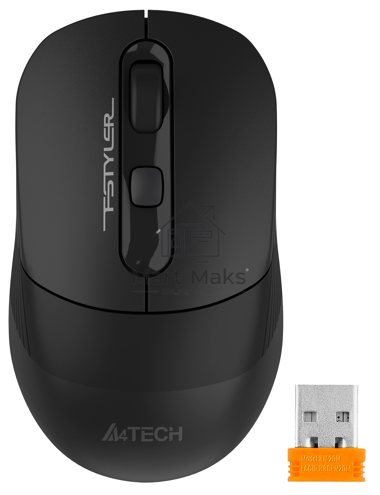Мышь беспроводная A4Tech Fstyler FB10C черный, 2000 dpi, радиоканал, Bluetooth, USB, кнопки - 4