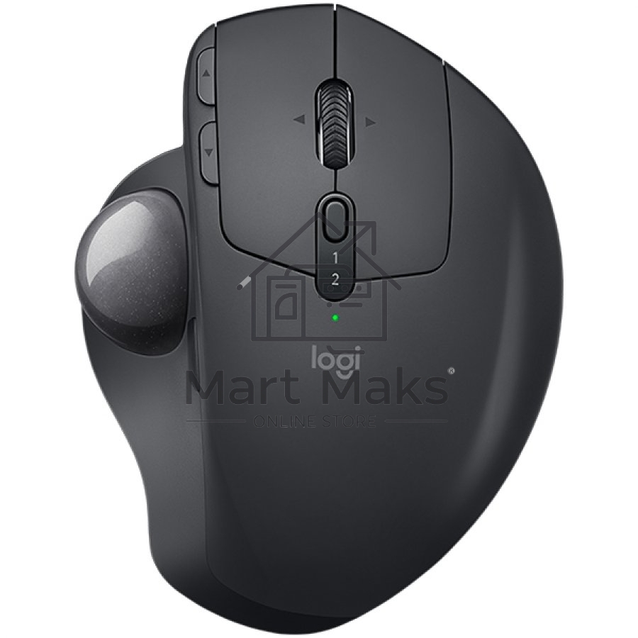 Трекбол беспроводной Logitech MX Ergo графитовый, 2048 dpi, радиоканал, Bluetooth, USB, кнопки - 8