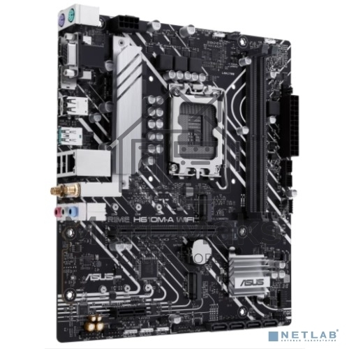 Материнская плата ASUS PRIME H610M-A WIFI, LGA 1700, Intel H610, 2xDDR5, 4xSATA, 2xM.2, 1xPCIe 4.0 x16, 1xDP, 1xHDMI, 1xVGA, 1x1Gb LAN, 1xUSB 3.2 Gen 2, 4xUSB 2.0, 3x3.5 мм, 7.1, mATX
