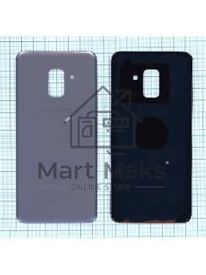 Задняя крышка для Samsung Galaxy A8 (2018) SM-A530F серебристая