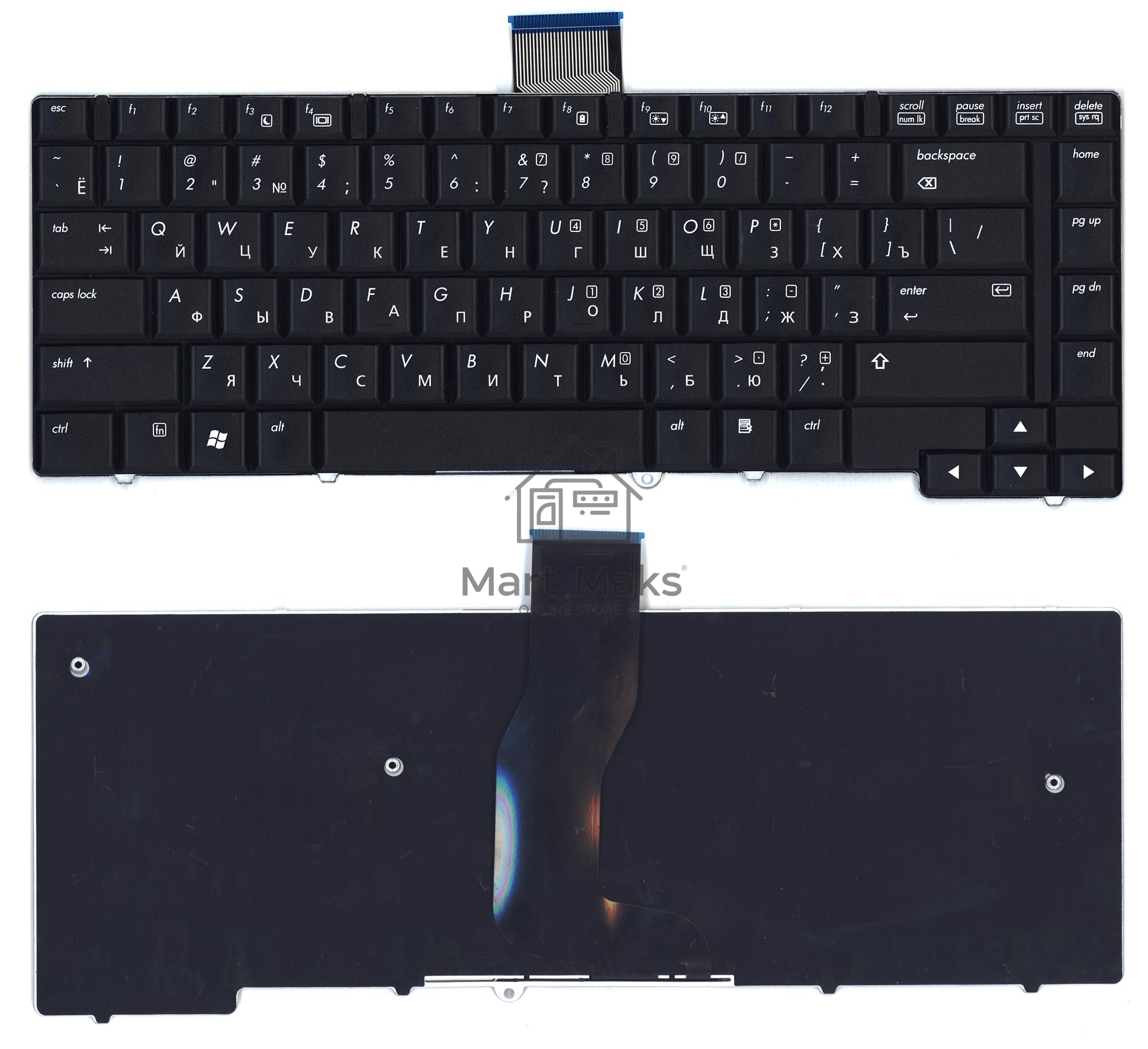 Клавиатура для ноутбука HP Elitebook 6930 6930p черная без Track Point