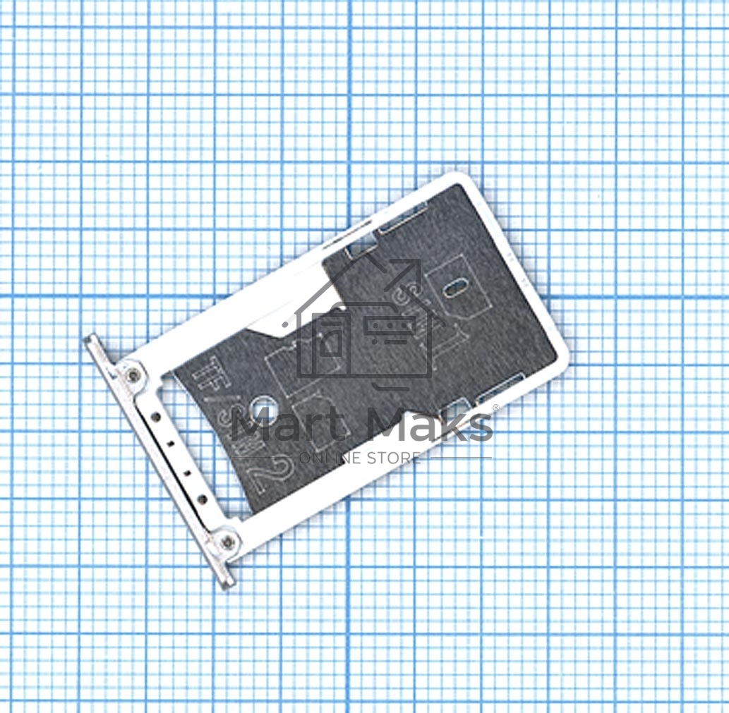 Лоток для SIM-карты Xiaomi Redmi Note 3 Pro Серебро