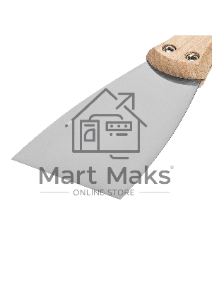 Шпательная лопатка Matrix из нержавеющей стали, 60 мм, буковая рукоятка, EFP