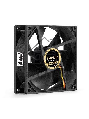 Вентилятор для корпуса ExeGate ExtraPower EP09225B3P черный, 92 мм, 2600 об/мин, 32 дБ, 3 pin