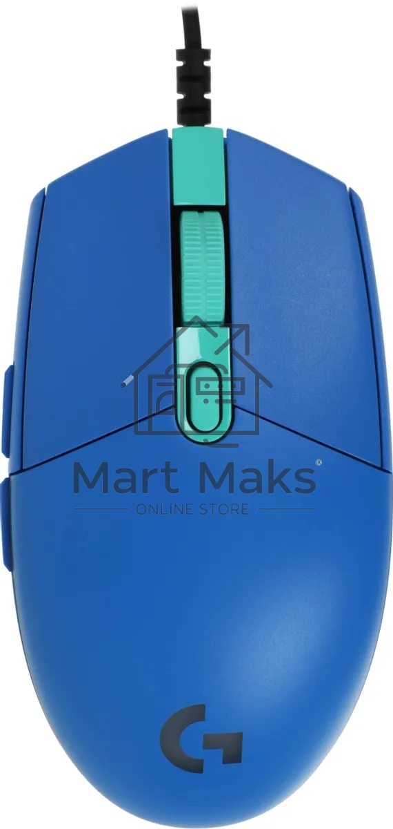 Мышь проводная Logitech G102 LIGHTSYNC синий, 8000 dpi, USB, кнопки - 6