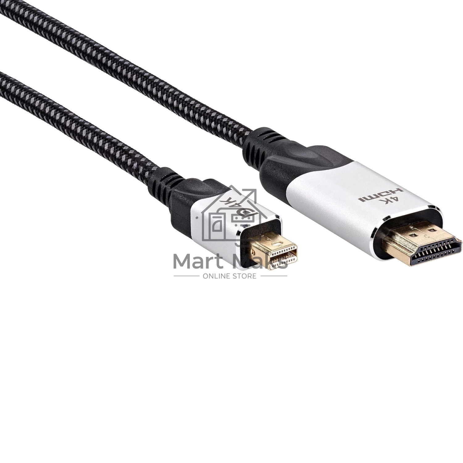 Кабель-переходник miniDisplayPort M-> HDMI M 4K@60Hz 1.8m VCOM