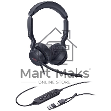Гарнитура Yealink UH44 Dual UC чёрный, проводная, USB