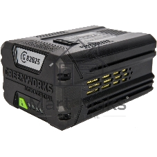 Аккумулятор GreenWorks G82B2, 82V, 2,5 А.ч (2914907) - это литий ионная (Li-ion) батарея, силой тока 2,5 ампер/час и выполненная по самым передовым технологиям. Применяется в линейке всех устройств Greenworks 82V Commercial. Аккумулятор состоит из ячеек производства японской компании LG. Ячейки этого производителя обладают самыми высокими показателями по емкости и выдаваемому напряжению, и относятся к классу A++. Батарея снабжена специальной платой управления, благодаря которой ячейки заряжаются и разряжаются равномерно и одновременно, что значительно продлевает срок жизни аккумулятора (среднее время 7 лет), а также отсутствует эффект потери мощности инструмента при разряде. Для надежной работы аккумулятор снабжен чипом, который защищает его от перезаряда, перегрева и глубокого разряда.Благодаря высокотехнологичным ячейкам, плате управления и защитному чипу, аккумулятор обладает долгим сроком службы - до 2000 циклов заряда-разряда. Корпус - ударопрочный