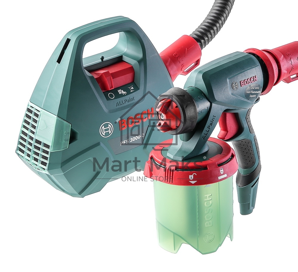 Краскопульт Bosch PFS 3000-2 650Вт бак:1000мл 300мл/мин