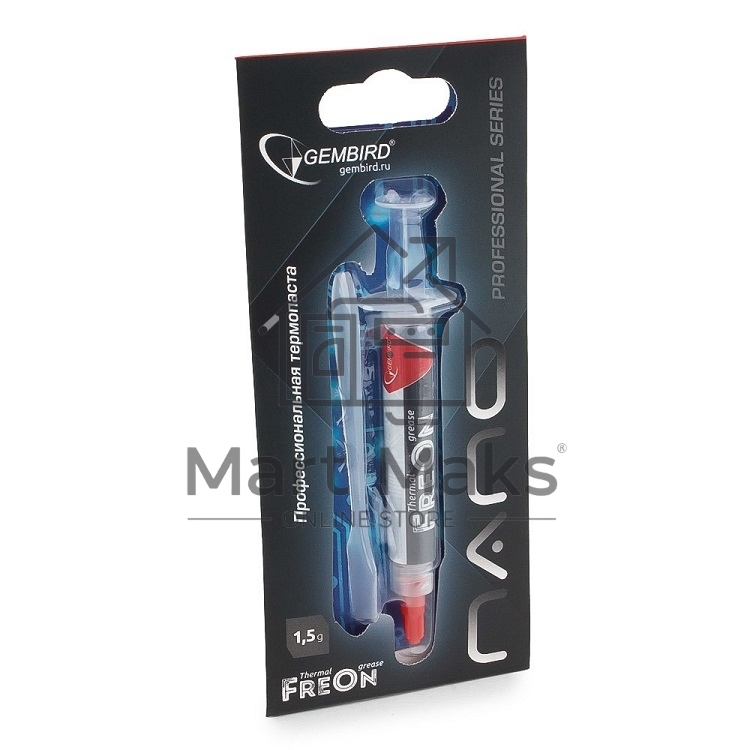 Термо паста Gembird FreOn Nano GF-31-1.5 для радиаторов, 1,5гр, шприц