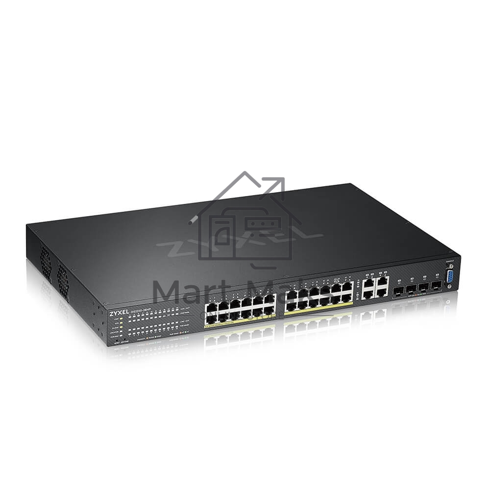 Гибридный L2 коммутатор PoE+ Zyxel NebulaFlex Pro GS2210-28HP, rack 19