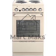 Плита электрическая De Luxe 5004.16э 016 бежевый, конфорок 4 шт, духовка 46 л, гриль, 50 см x 85 см x 50 см