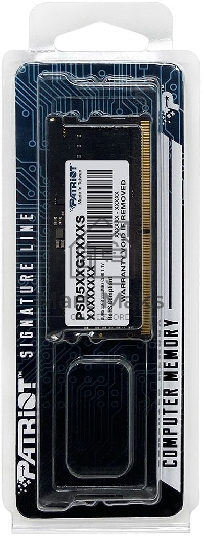Оперативная память Patriot, DDR5, 32GB (1x32 GB), 4800 MHz, CL40 SO-DIMM