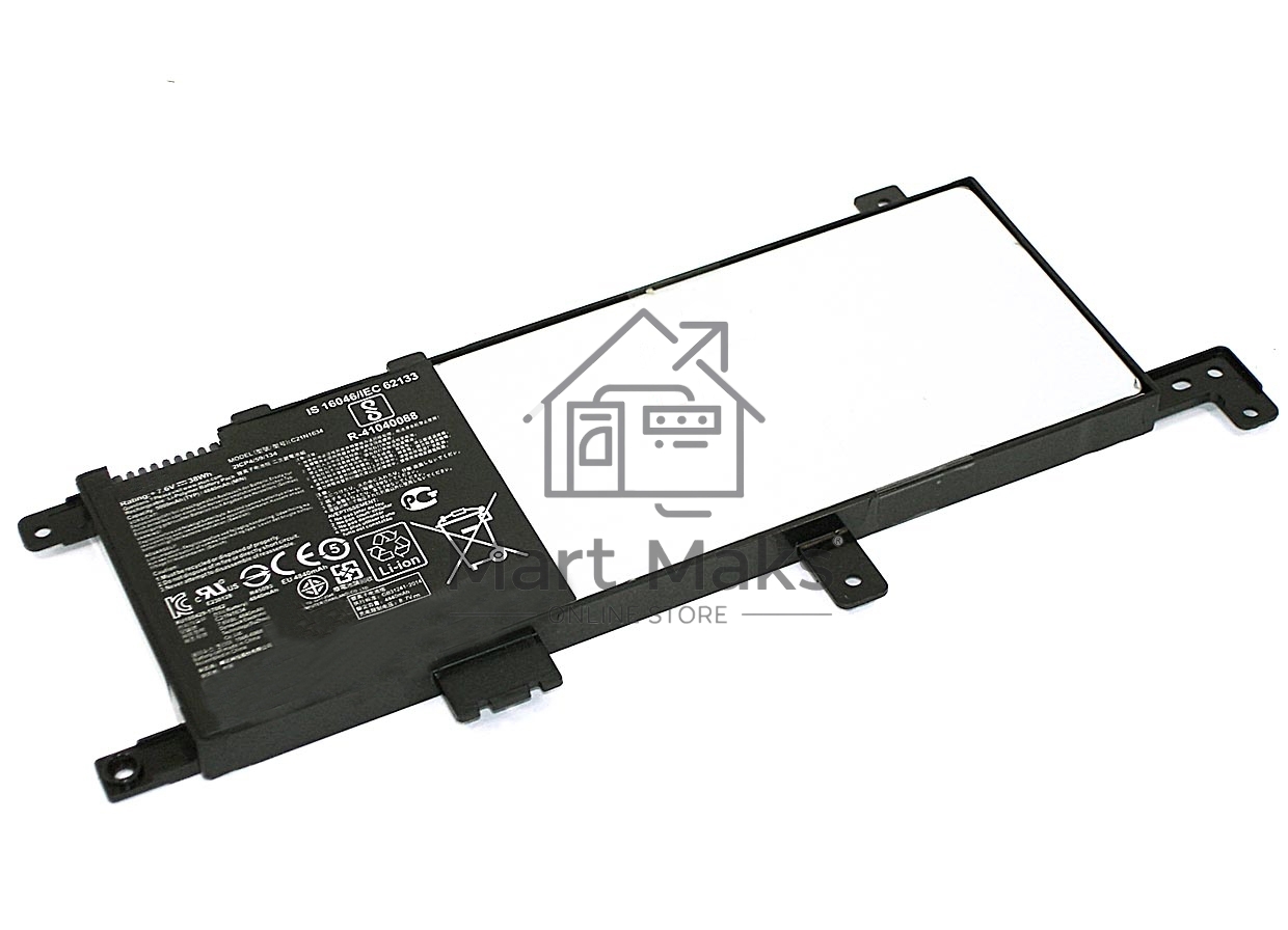 Аккумуляторная батарея для ноутбука Asus X542U (C21N1634) 7.6V 5000mAh