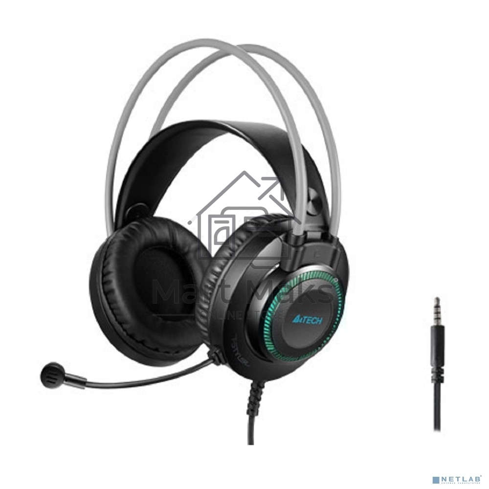Наушники с микрофоном A4Tech Fstyler FH200i серый 1.8м накладные оголовье (FH200I GREY)