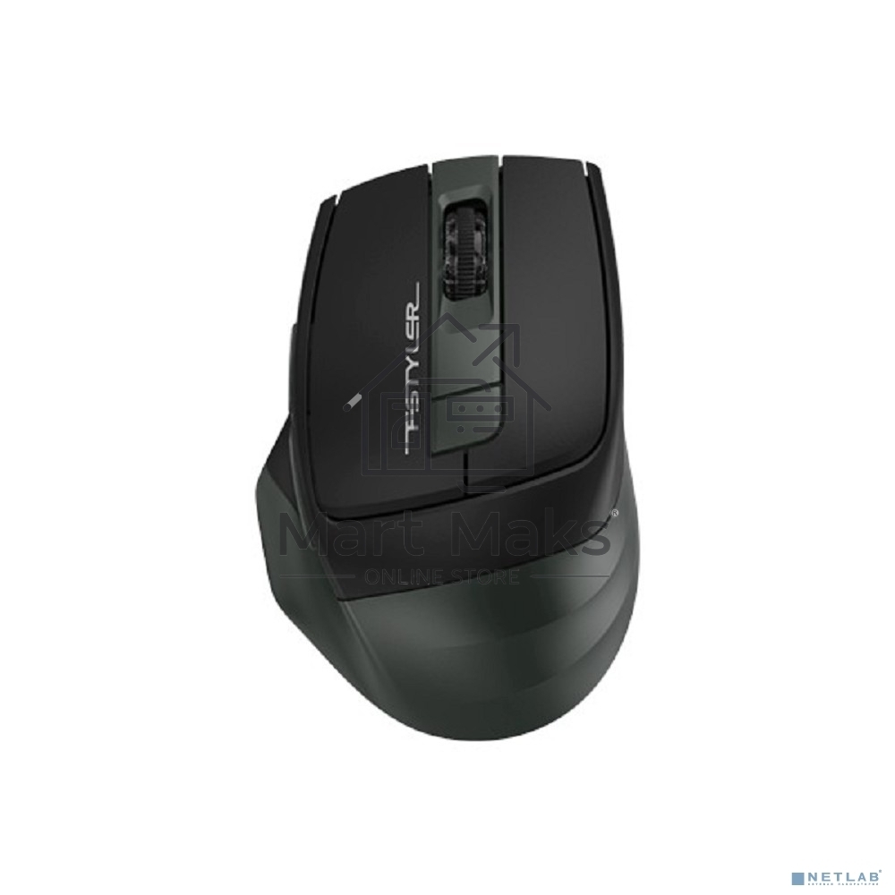 Мышь беспроводная A4Tech Fstyler FB35 зеленый/черный, 2000 dpi, радиоканал, Bluetooth, USB, кнопки - 6