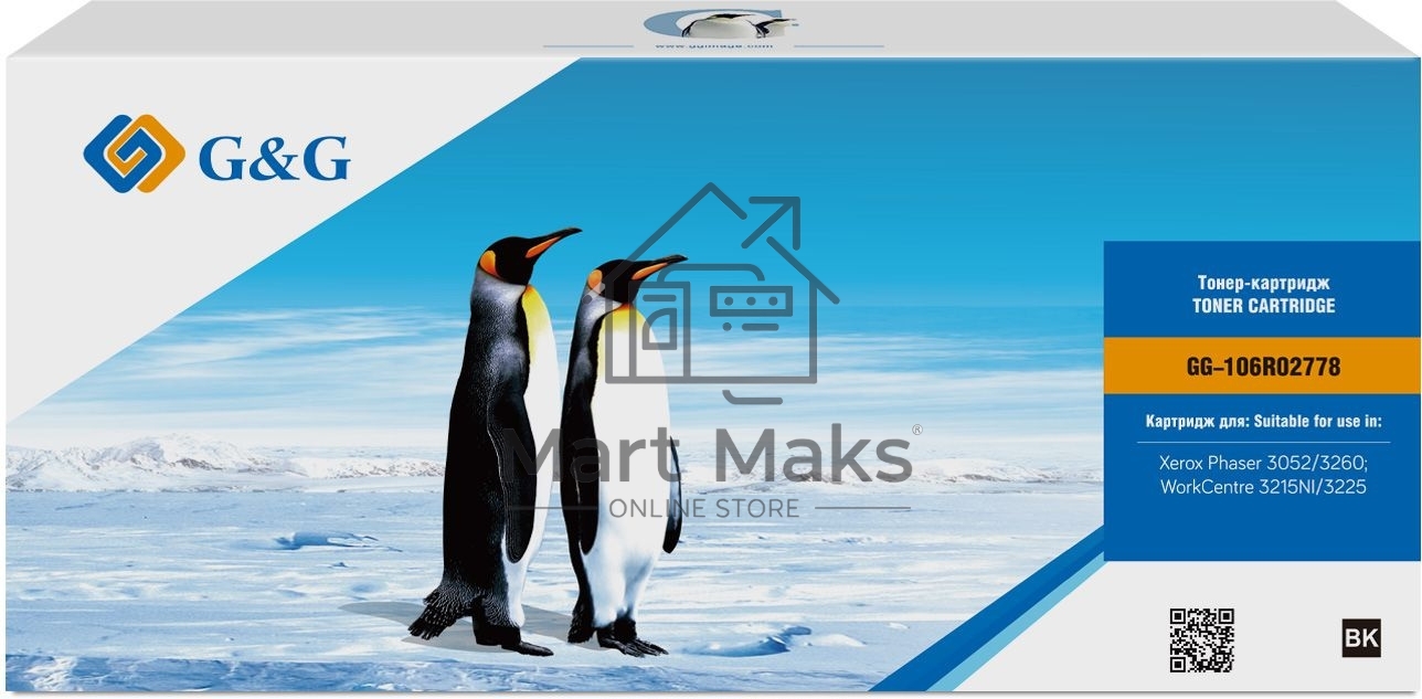 Картридж лазерный G&G GG-106R02778 черный (3000стр.) для Xerox Phaser 3052/3260/WC 3215/3225