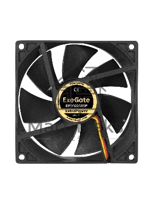 Вентилятор для корпуса ExeGate ExtraPower EP09225B3P черный, 92 мм, 2600 об/мин, 32 дБ, 3 pin