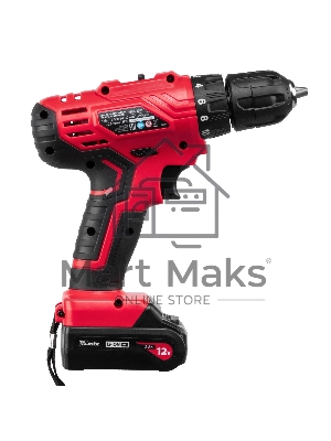 Дрель-шуруповерт MTX MCDL-12-02, Аккумуляторная, 12В, 2 АКБ, Кейс