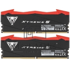 Оперативная память Patriot Viper Xtreme 5, DDR5, 32Gb (2x16Gb), 8000MHz, CL38, DIMM, с радиаторами, RGB, серебристый