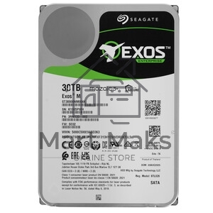 Жесткий диск HDD Seagate Exos 30Tb 7200rpm SATA 512Mb 3.5