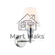 Настенный светильник Ambrella light LH75259 SN/FR сатин никель/белый матовый E14 max 40W 210*160*325