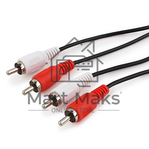 Кабель аудио Cablexpert CCA-2R2R-7.5M, 2xRCA - 2xRCA, 7,5м
