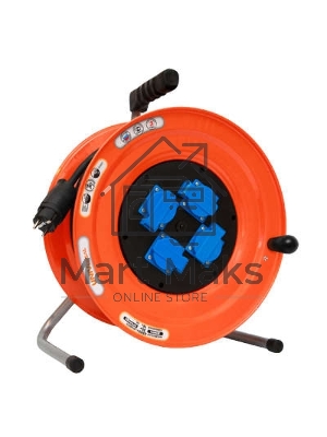 Удлинитель силовой на катушке 4х30м с заземл. 16А IP44 У16-046 термо КГ 3х2.5 розетки с защ. крышкой UNIVersal 9633327