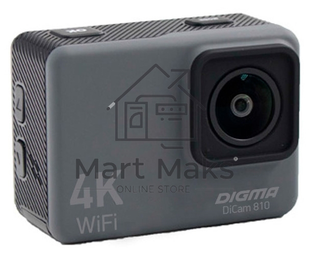 Экшн-камера Digma DiCam 810 серый
