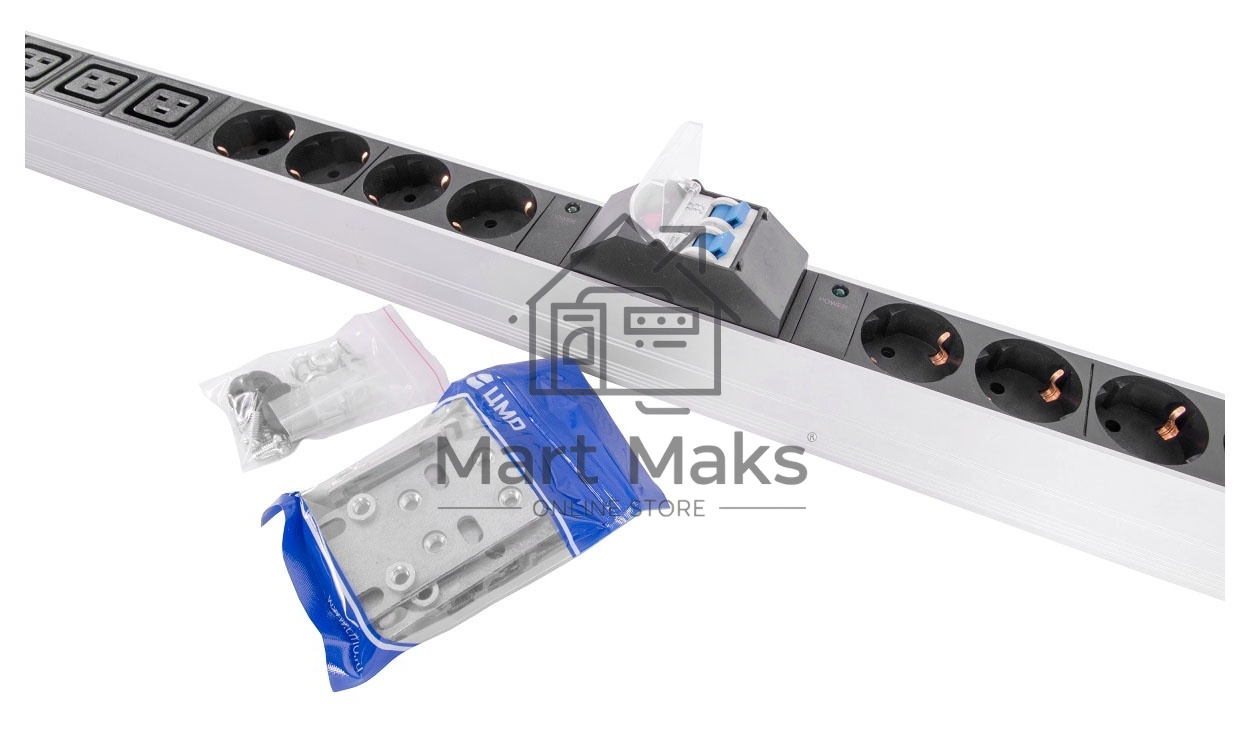 Блок силовых розеток Rem Rem-32, Shuko х 20, IEC 60320 С19 х 12, вход колодка, 19