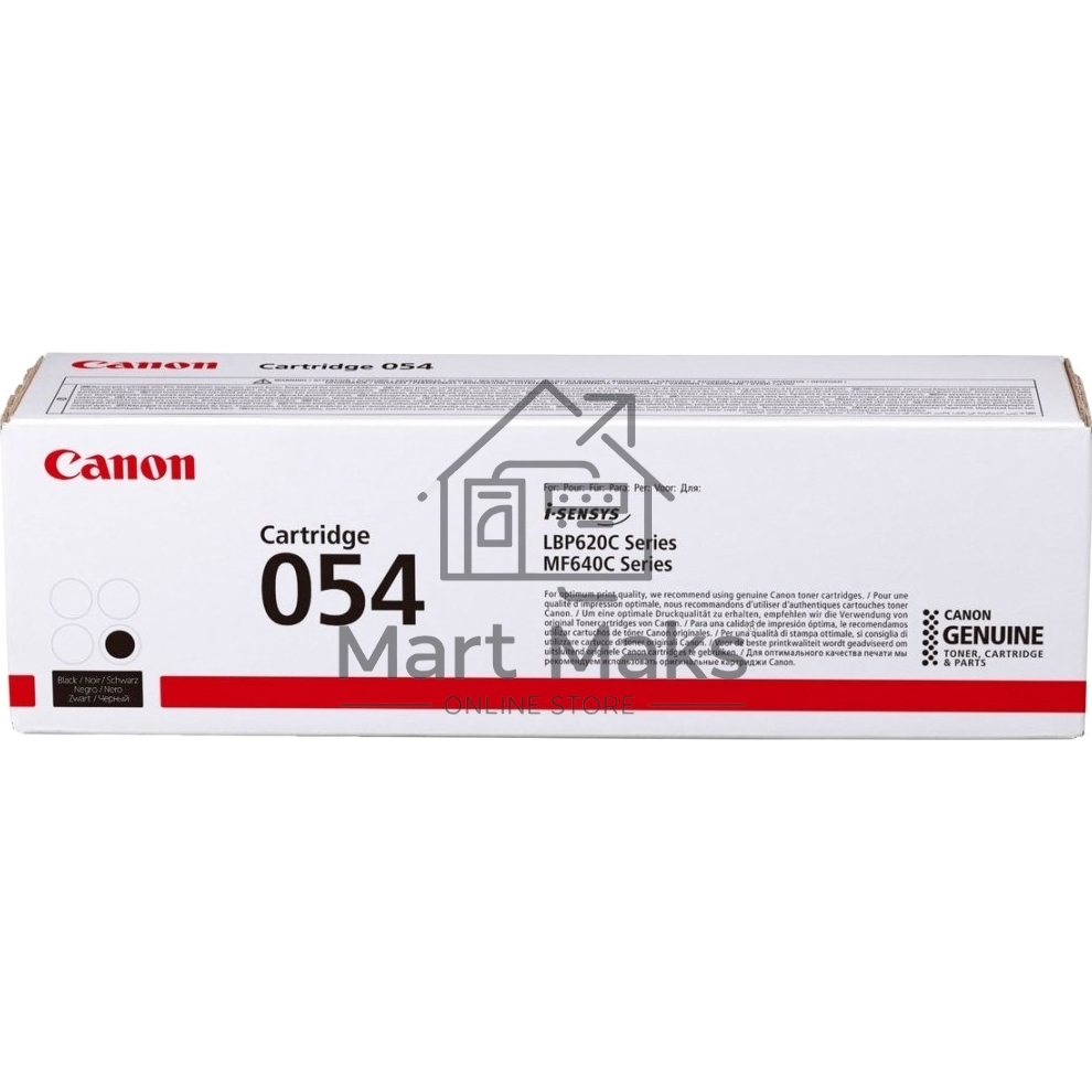 Тонер Картридж Canon 054 BK 3024C002 черный (1500стр.) для Canon MF645Cx/MF643Cdw/MF641Cw/LBP623Cdw/621Cw