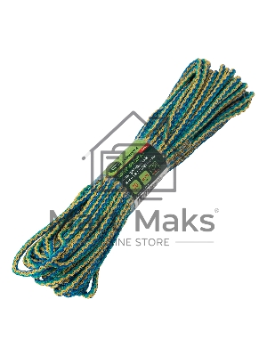 Шнур вязаный полипропиленовый Сибртех 93950 с сердечником, разноцветный, 4 мм, L 20 м, Россия