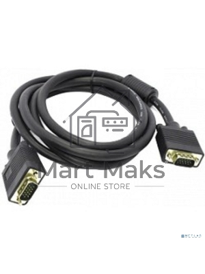 Кабель монитор - SVGA card (15M -15M) 15м 2 фильтра ExeGate позолоченные разъемы, экранирование