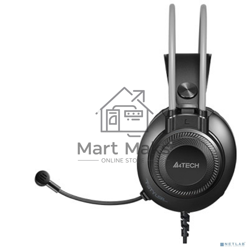 Наушники с микрофоном A4Tech Fstyler FH200i серый 1.8м накладные оголовье (FH200I GREY)