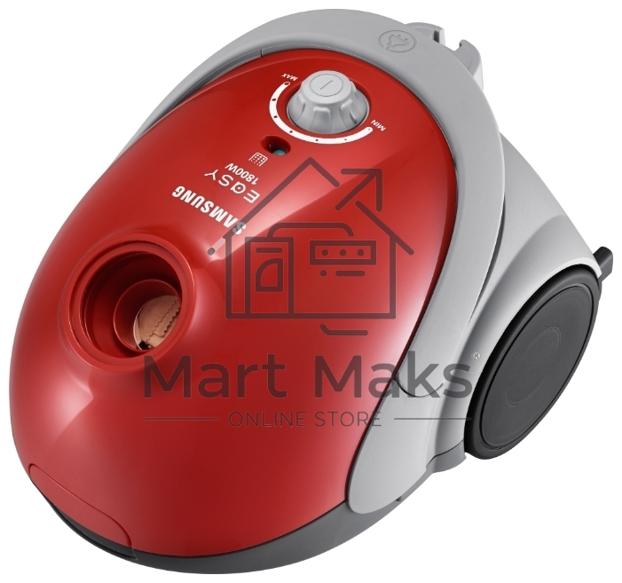 Пылесос Samsung VCC5251V3R 1800Вт, красный 410/1800 Вт, уборка сухая, пылесборник мешок, контейнер 2л