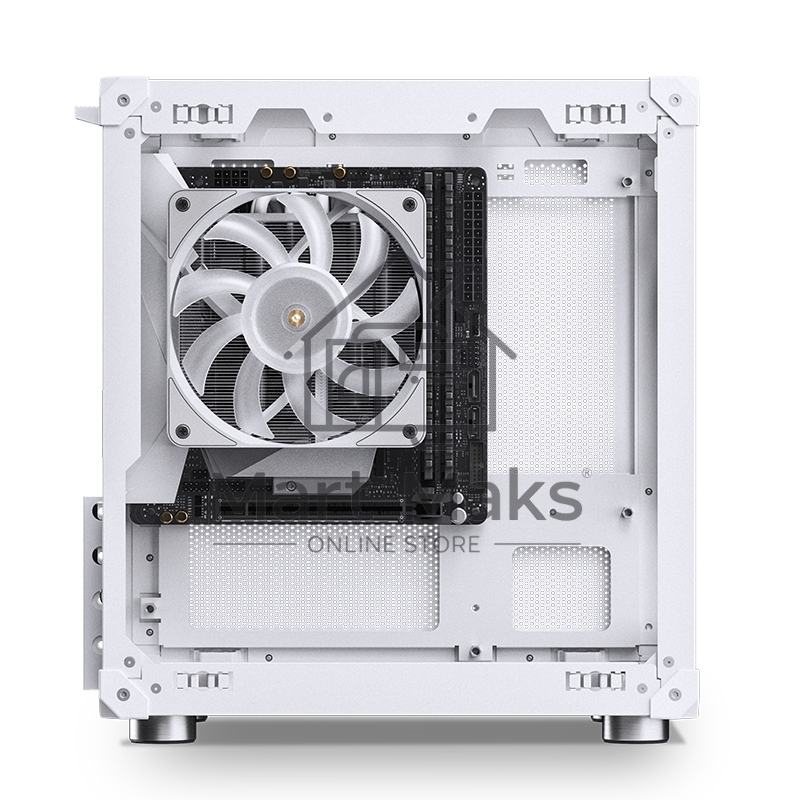 Корпус без блока питания Case JONSBO C6-ITX, Micro-Tower, no fan, 1xUSB-A 3.0 + 1xUSB-C 3.1, mDTX, mITX White