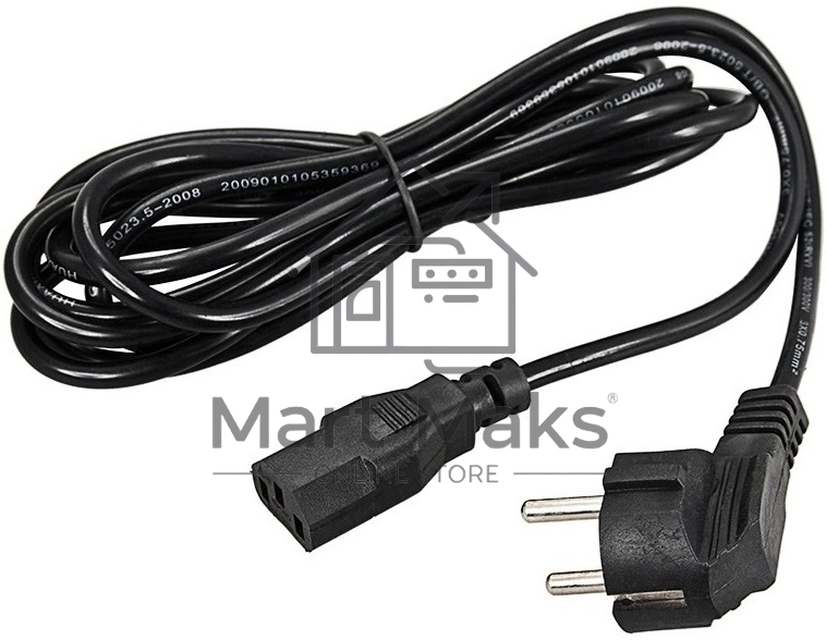 Шнур сетевой Rexant СЕЕ 7/7 (Schuko) – IEC 320 C13 3x1,0мм², длина 1,2м