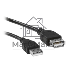 Кабель-удлинитель TELECOM USB2.0 Am-->Af 1,5 м черный TUS6990-1.5M