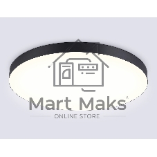 Потолочный светодиодный светильник Ambrella light FV5541 BK черный LED 130W 3000K D800*58 (Без ПДУ)